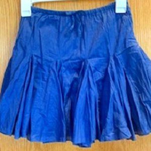 NEW Faded Glory Girls 100% Cotton Skirt Ruffle Pleated Blue Sz: XS (4-5)